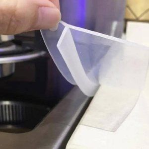 Set of 2 Silicone Clear Gas Stove Sealing plastic